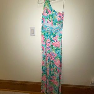 Lily Pulitzer Maxi Dress One shoulder